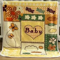 50x40 Small Cute Blanket - Small Super Soft Luxury Teddy Bear, Giraffe, Monkey Patterns - Cozy Setup, Warm Aesthetic, Elegant Design - Versatile Watch Party Use, Affordable Bedding Essential